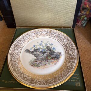 Lenox annual Limited Edition Edward Boehm bird plate 1978 Mockingbird MIB